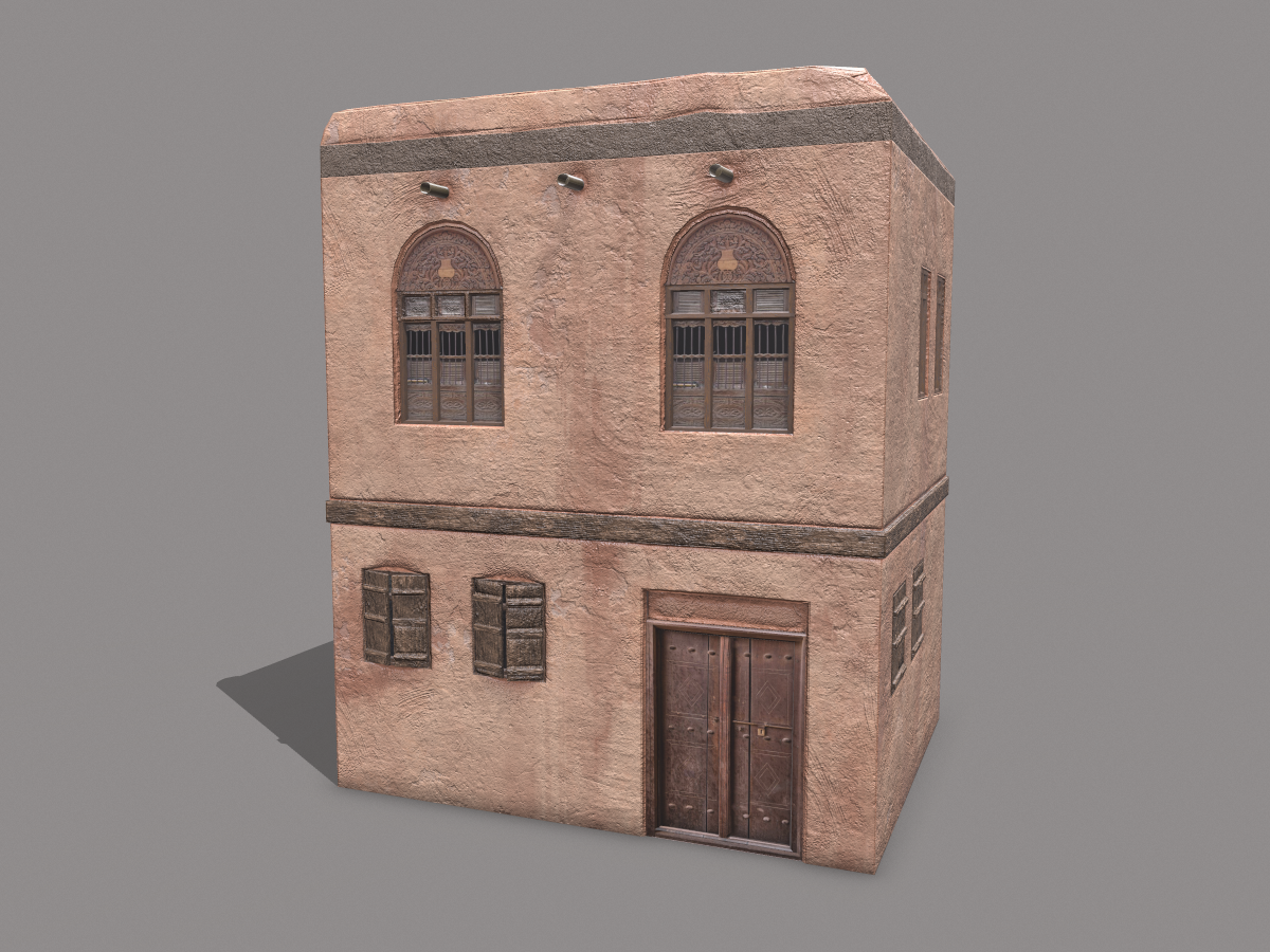 middle-eastern-old-clay-house-style2-pbr-3d-model-physically-based-rendering-5