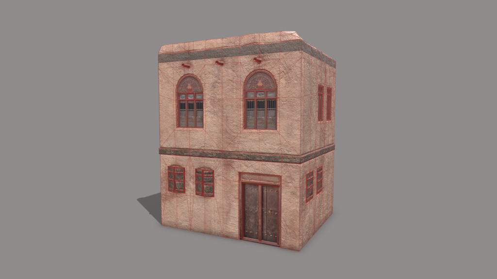 middle-eastern-old-clay-house-style2-pbr-3d-model-physically-based-rendering-wireframe-1