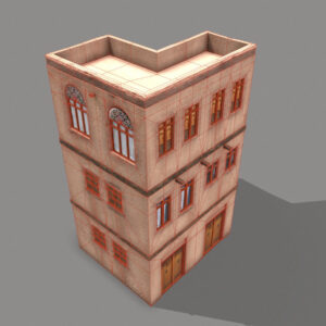 middle-eastern-old-clay-house-style3-pbr-3d-model-physically-based-rendering-wireframe-4