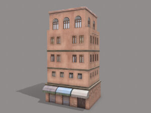Middle Eastern Old Clay House Style4 PBR 3D Model