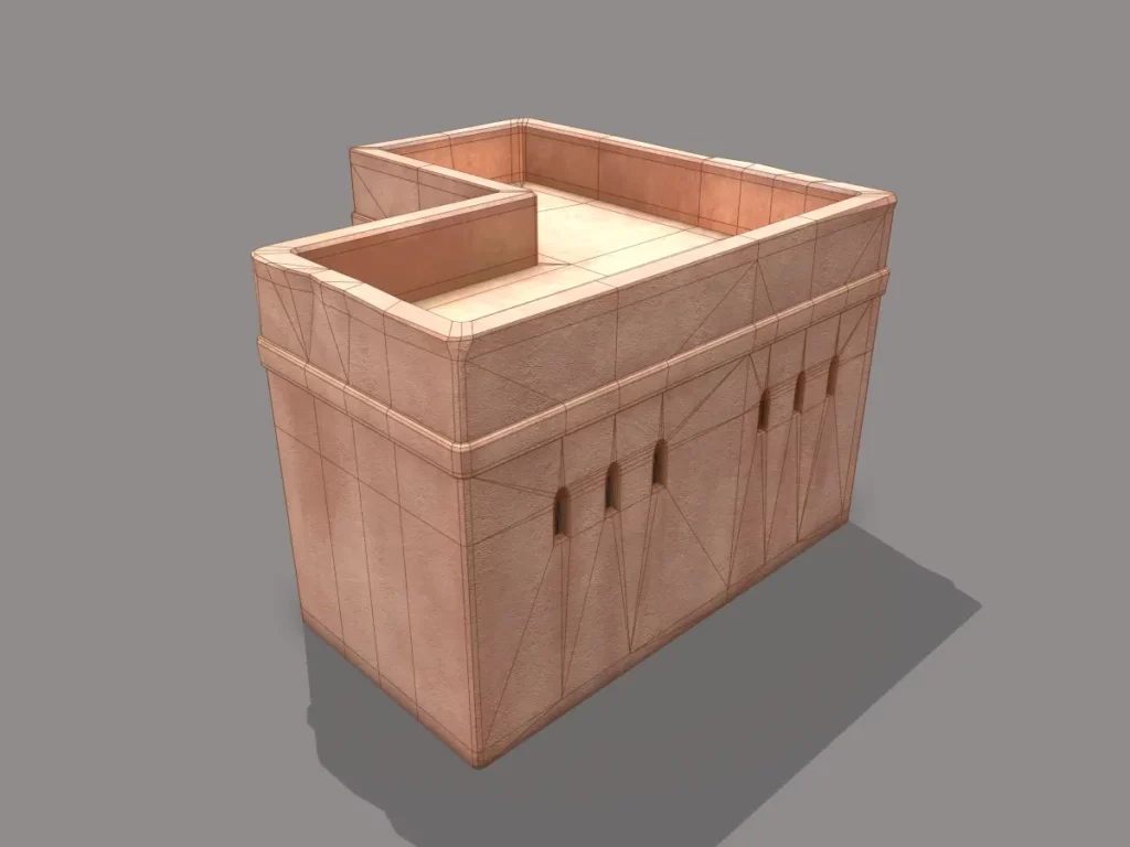 middle-eastern-old-clay-house-style5-pbr-3d-model-physically-based-rendering-wireframe-4