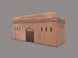 Middle Eastern Old Clay House Style6 PBR 3D Model
