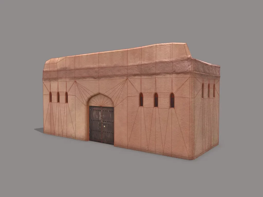 middle-eastern-old-clay-house-style6-pbr-3d-model-physically-based-rendering-wireframe-1