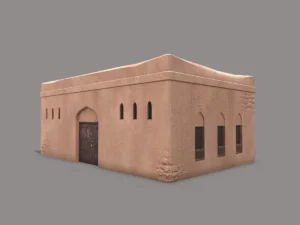 Middle Eastern Old Clay House Style7 PBR 3D Model