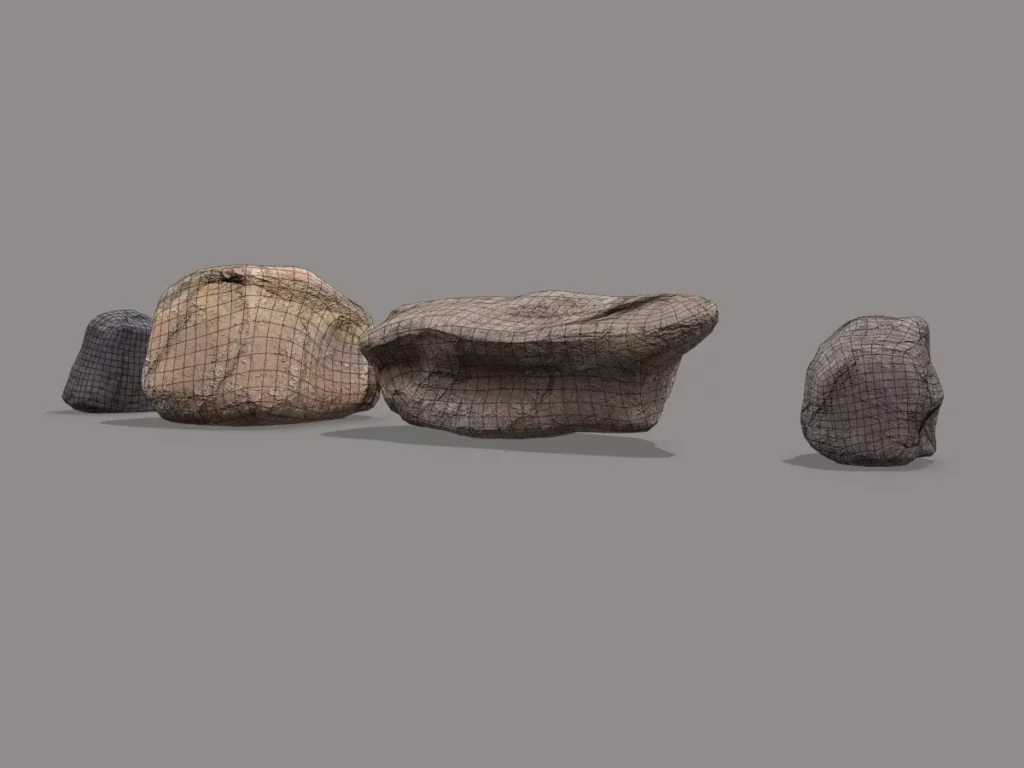 rock-pack-pbr-3d-model-physically-based-rendering-wireframe-3