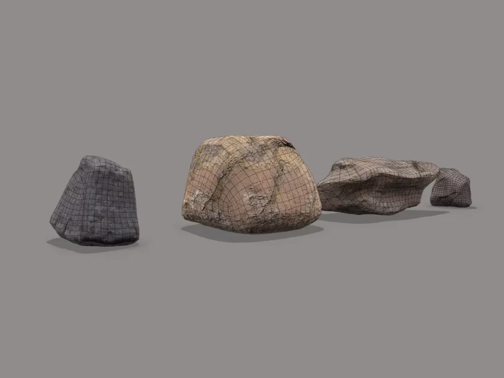 rock-pack-pbr-3d-model-physically-based-rendering-wireframe-4