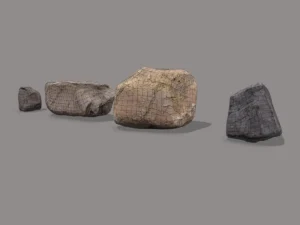 rock-pack-pbr-3d-model-physically-based-rendering-wireframe-5